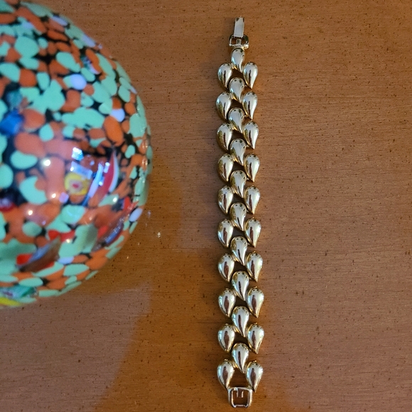 Givenchy Gold Filled Bracelet Raindrop chain link - Picture 9 of 9